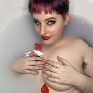 Milk Bath Nude Photoshoot photo gallery by The Vore Queen