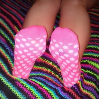 my pink polkadot socks photo gallery by Goddess Elea