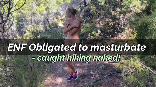 ENF Obligated to masturbate in forest