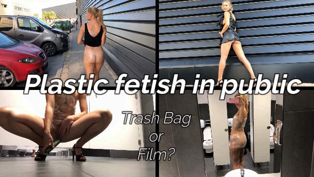 Plastic fetish in public