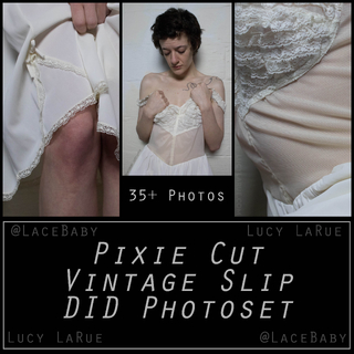 Pixie Cut Vintage Slip DID Photoset photo gallery by Lucy LaRue