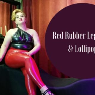 Red Rubber Leggings and Lollipop photo gallery by Luna Masters